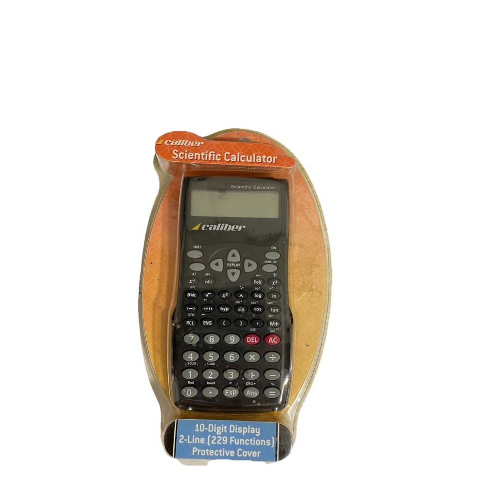 Caliber Scientific Calculator 10-Digit Display Math College Algebra New In Pack